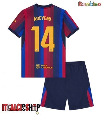 Barcelona Karim Adeyemi #14 Prima Maglia Bambino 2026-27 Manica Corta (+ Pantaloni corti)